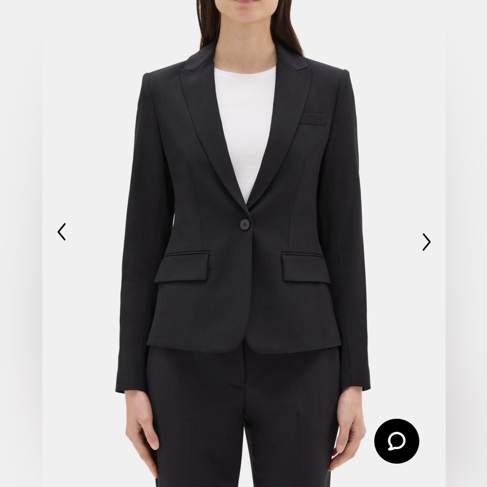 Theory Slim Fit Black Blazer